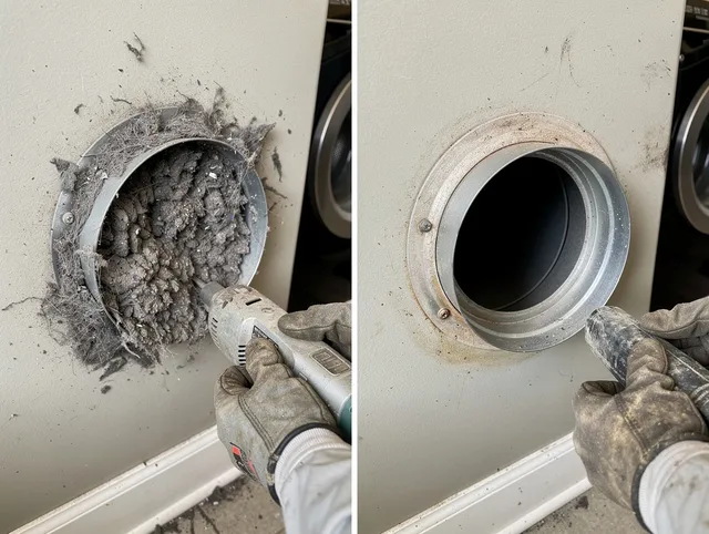 Professional clogged vent cleaning by Rancho Santa Margarita Dryer Vent Cleaning in Rancho Santa Margarita