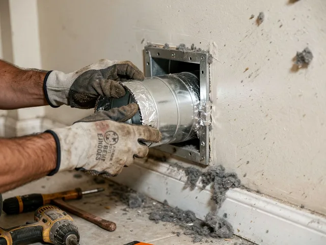 Professional dryer vent repair and installation by Rancho Santa Margarita Dryer Vent Cleaning in Rancho Santa Margarita